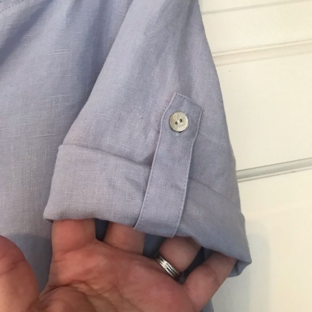 J JILL LOVE LINEN XSP Lilac Lavender Shift Dress - Picture 8 of 9